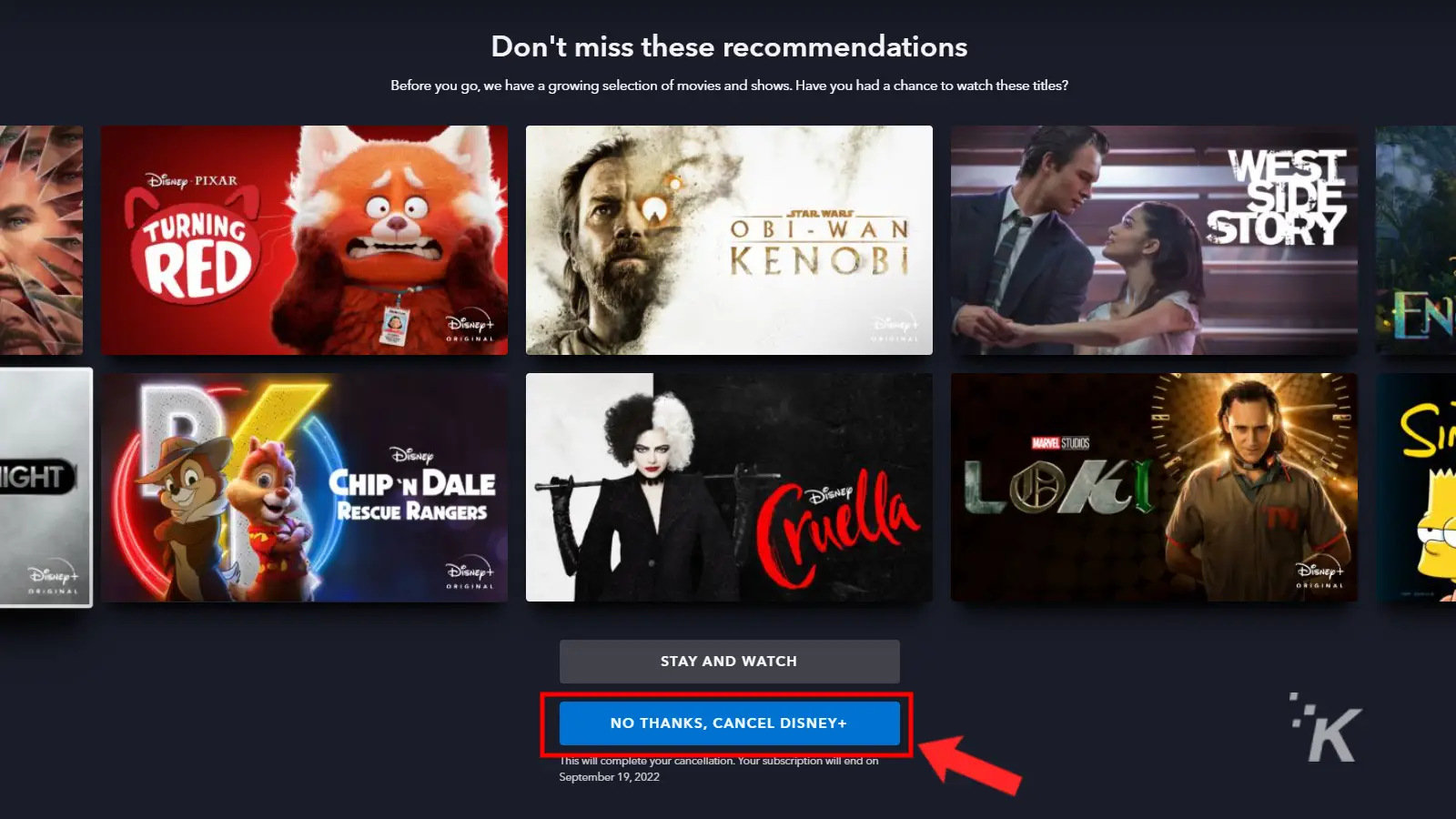 Disney plus cancel final confirmation