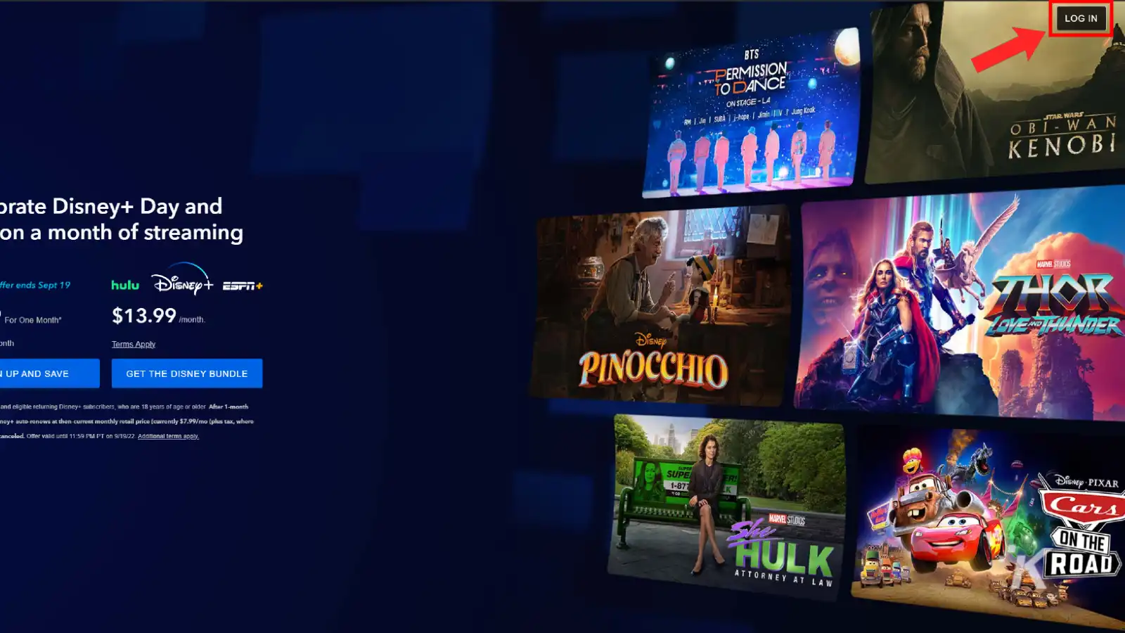 Disney plus log in