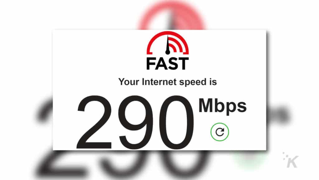 fast.com internet speed test