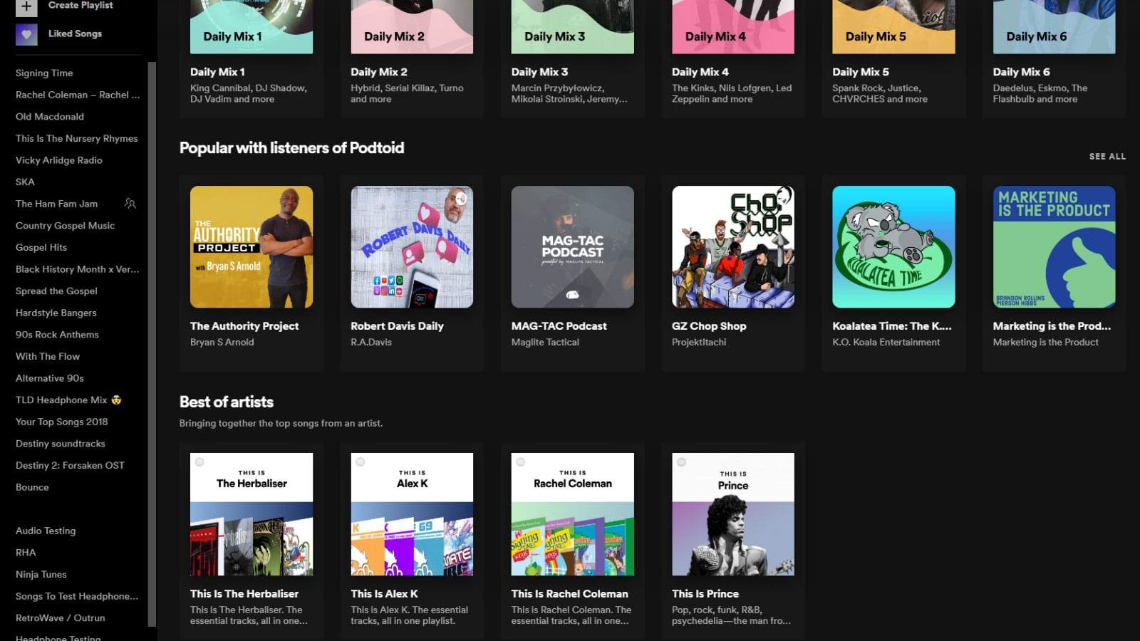 spotify player main screen