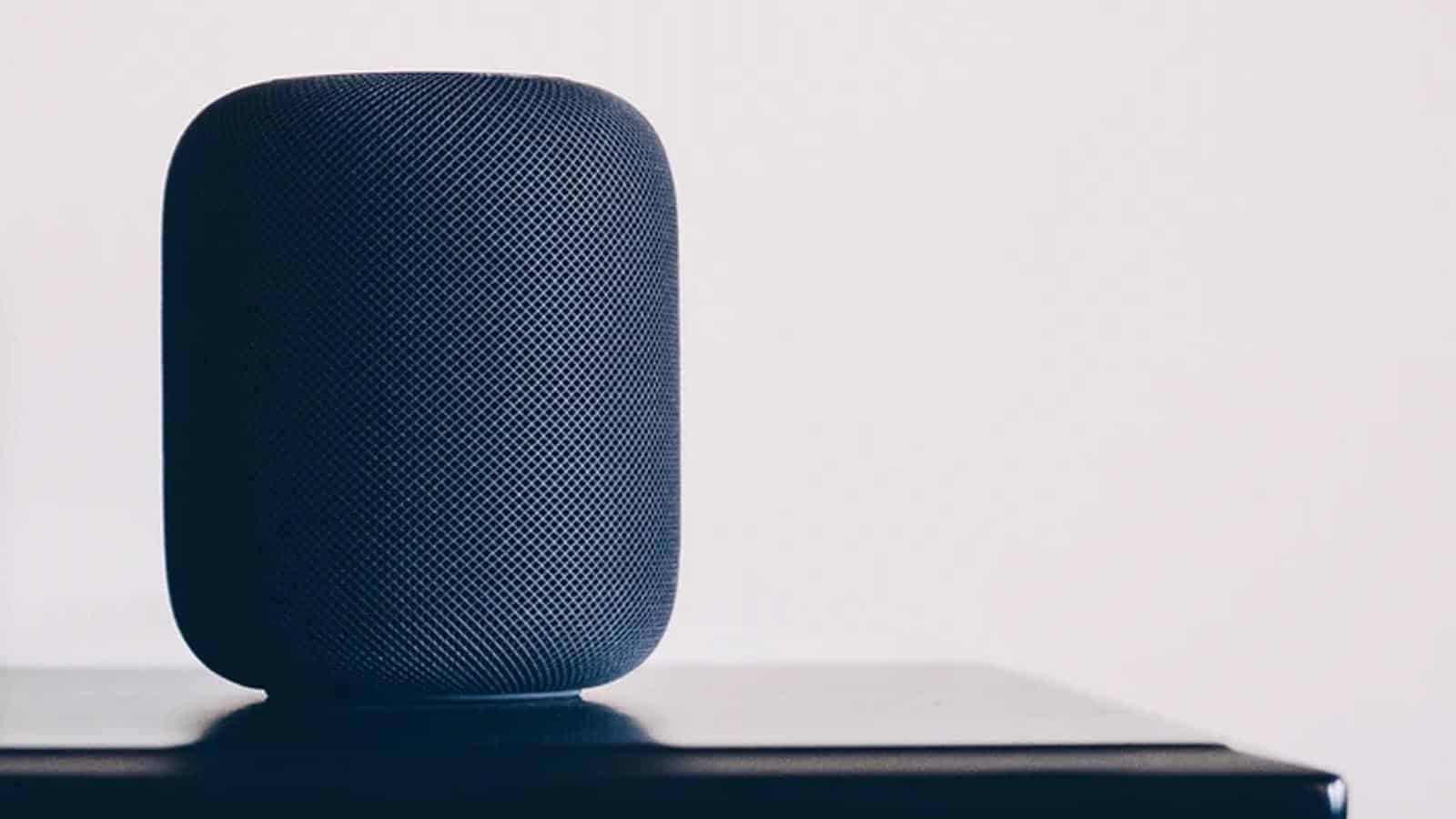 apple homepod on table