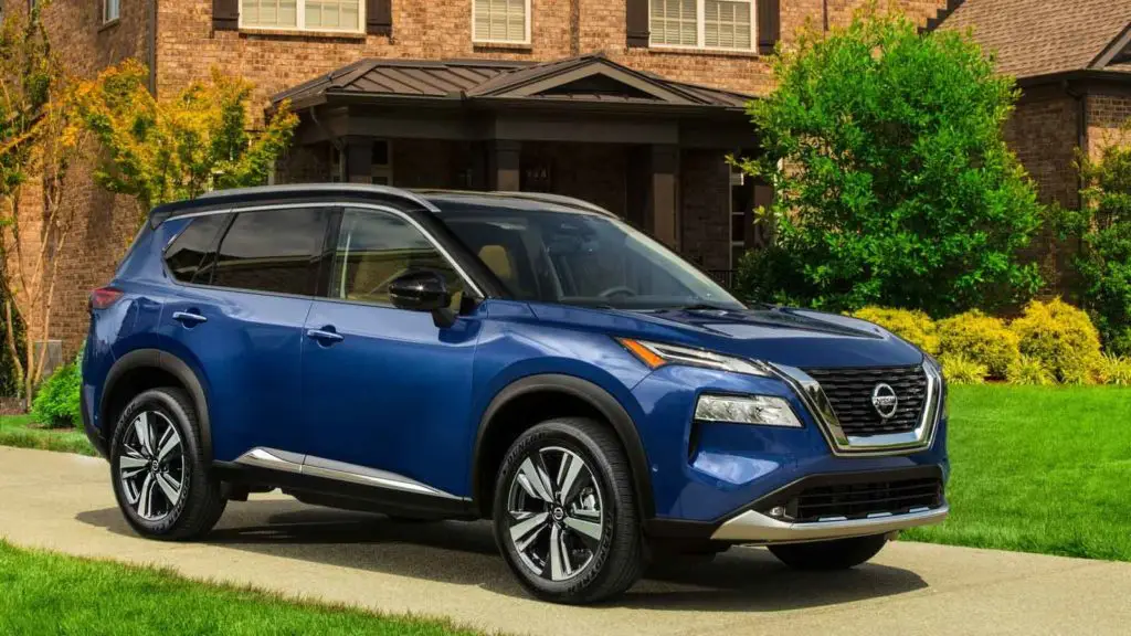 nissan vehicle in driveway