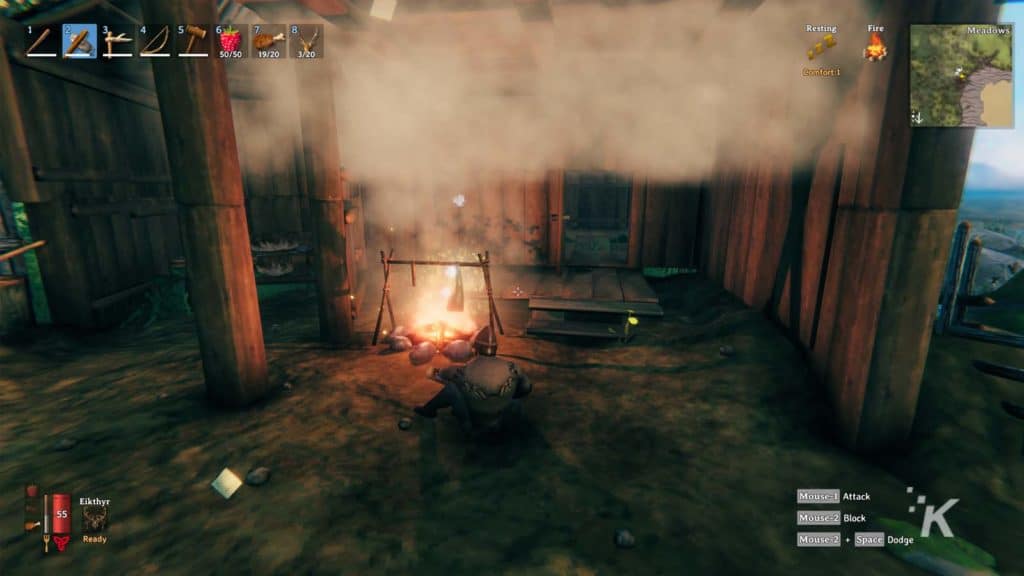 cooking food in valheim