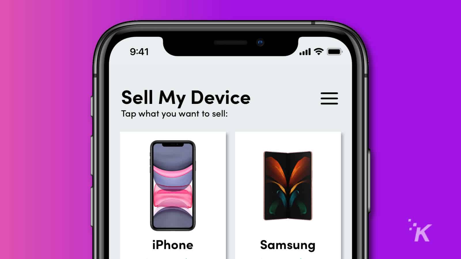 backflip app for selling electronics