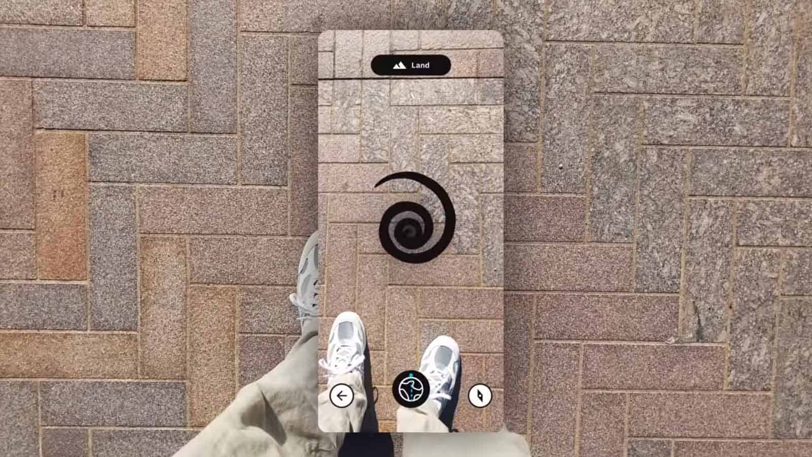 google maps ar view through the world
