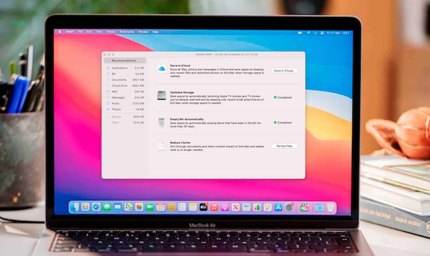 how to manage storage on mac if you cant update