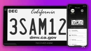 This digital license plate can renew your registration for you