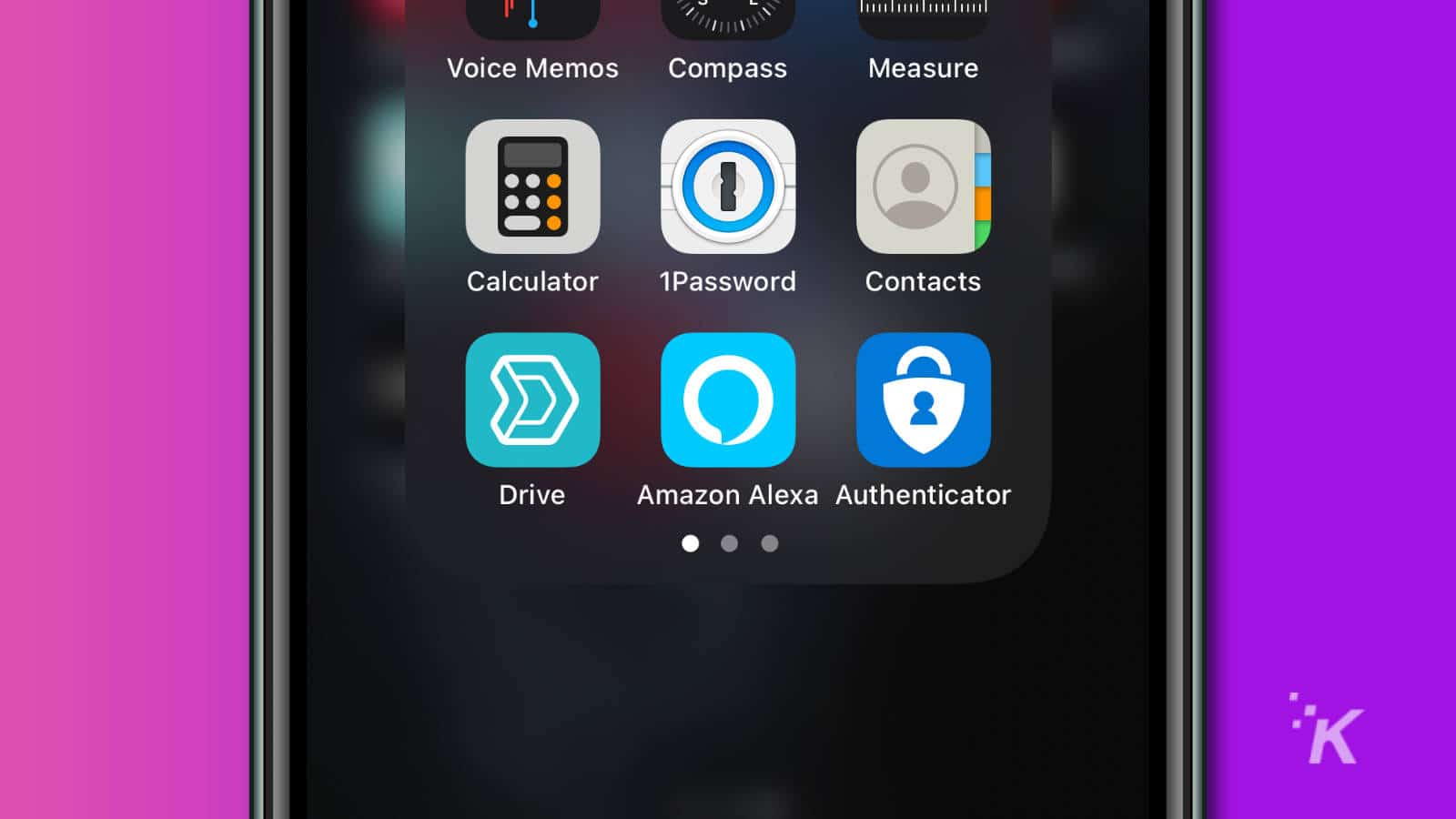 Iphone home screen showing alexa app icon