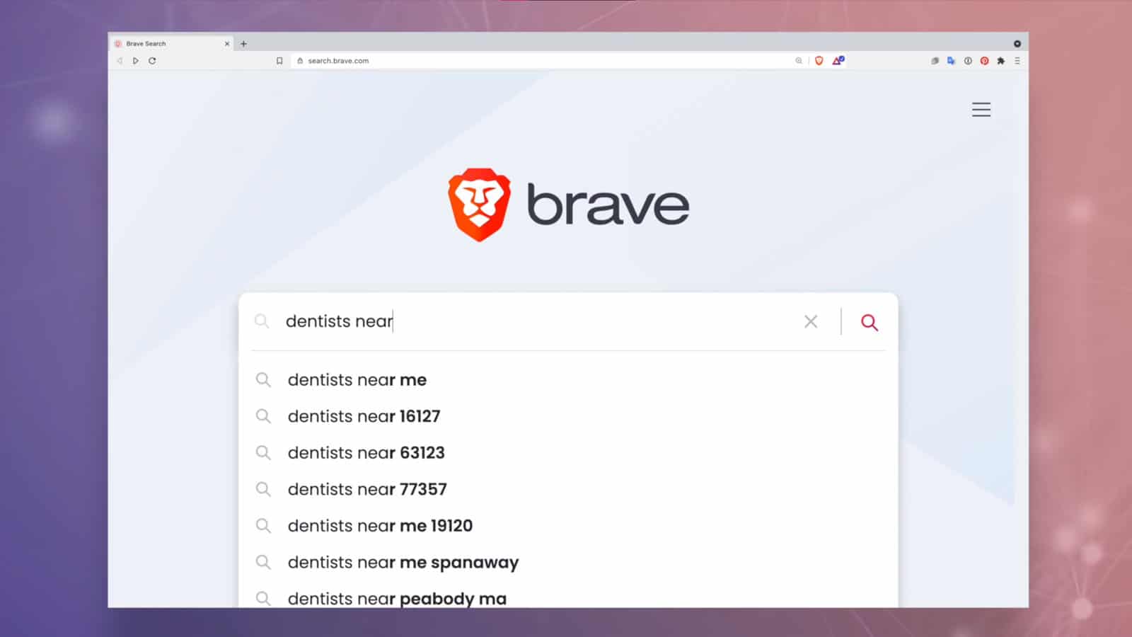 Brave search engine