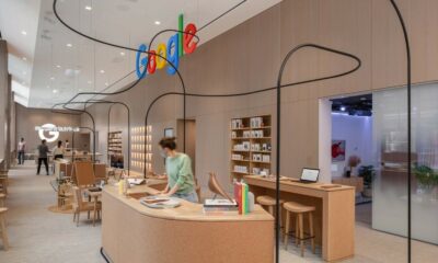 Inside of the new google store in new york city