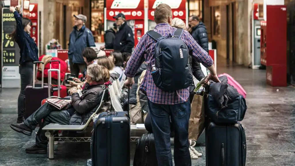person carrying luggage