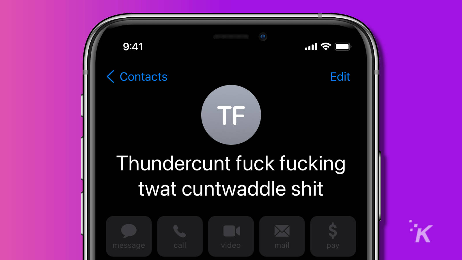 How to add swear words to iPhone