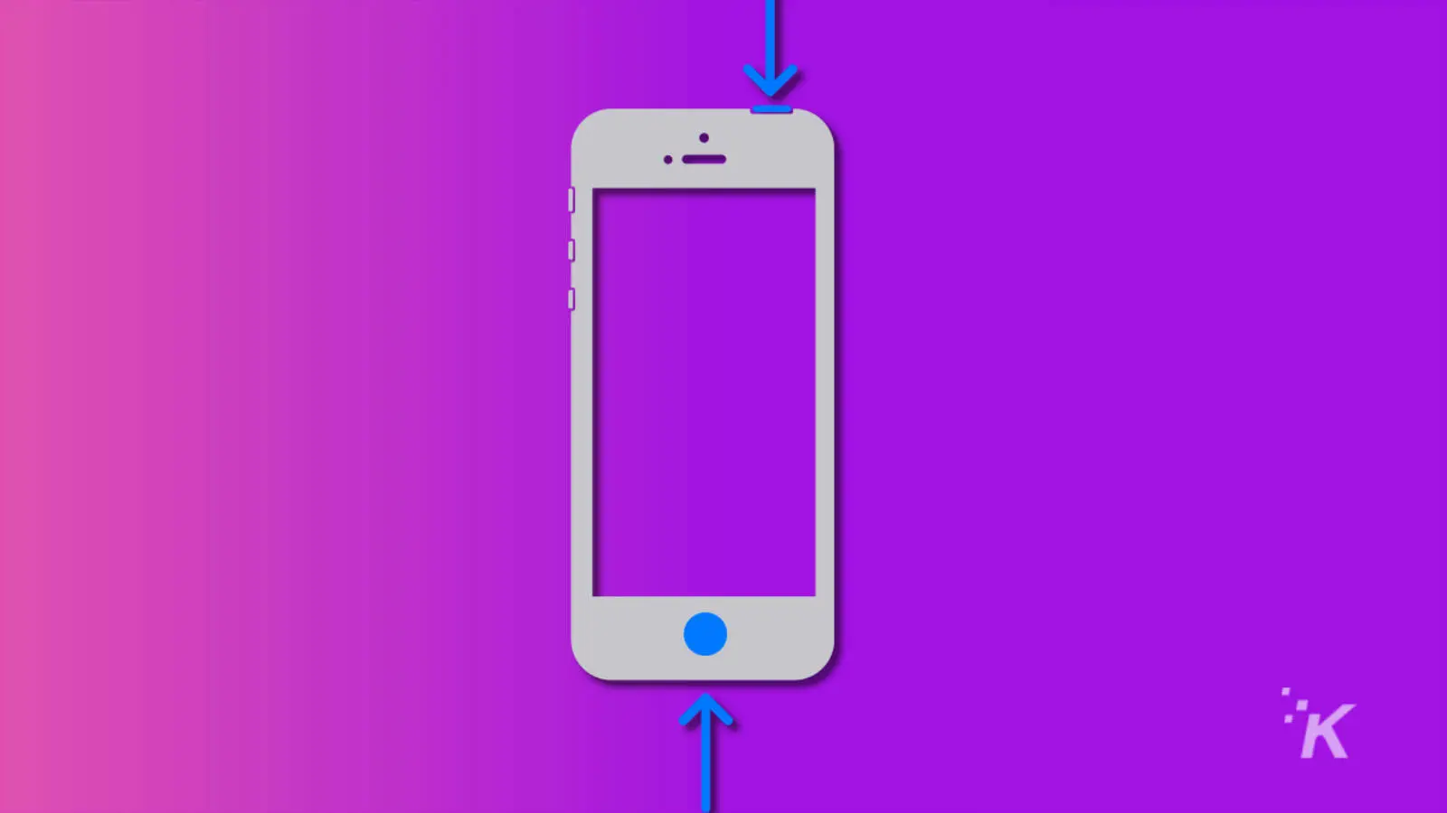 graphic showing to press the home button and top button on some iphone models to take a screenshot