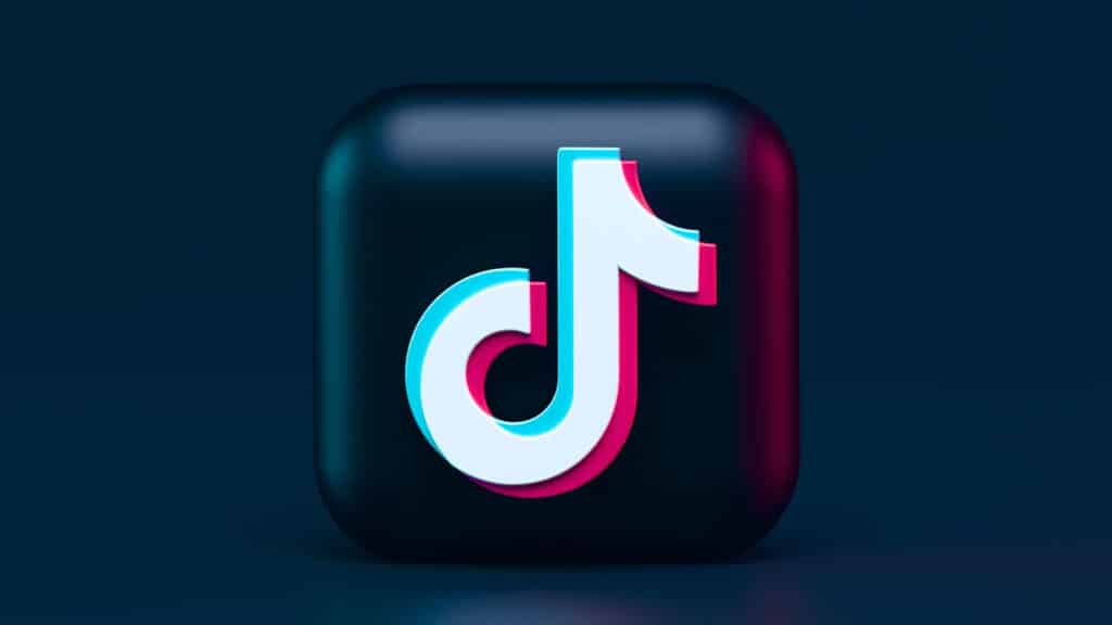 tiktok logo in 3d