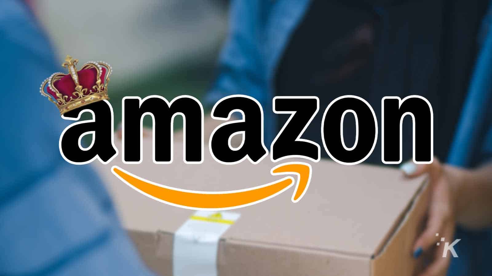 amazon logo with crown