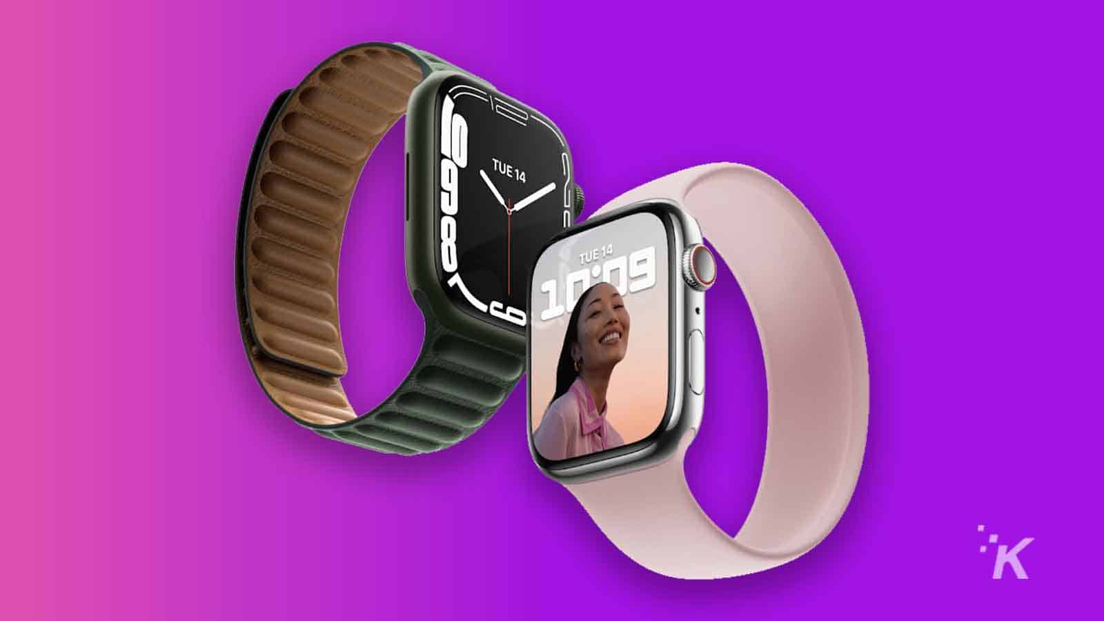 apple watch series 7 both sizes