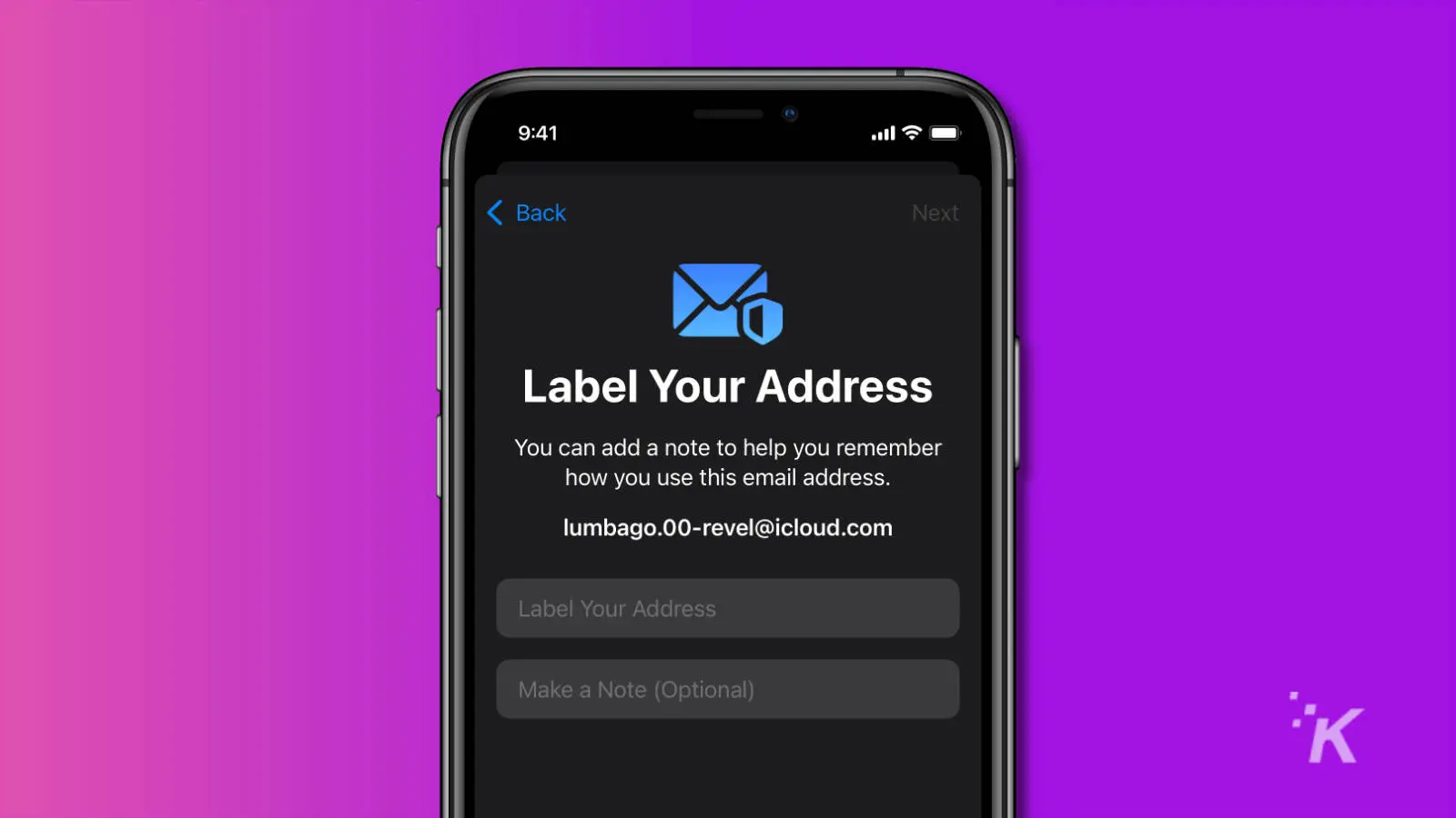 ios 15 hide my email tags