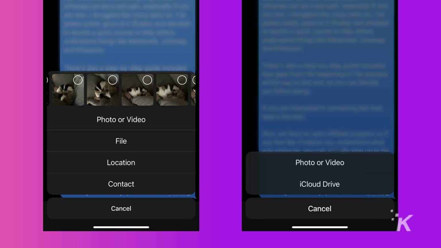 How to send photos and videos in Telegram