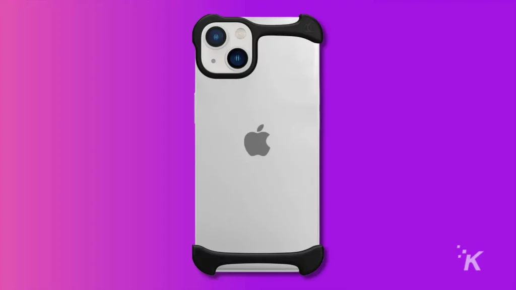 arc pulse minimal bumper style case on iphone 13