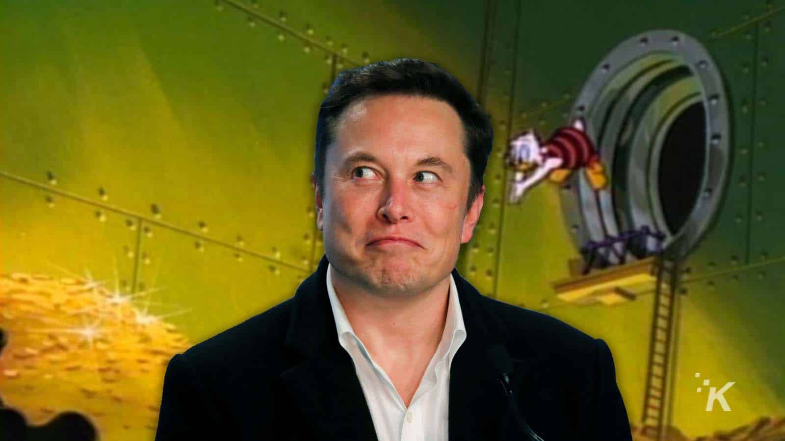 Elon musk scrooge mcduck