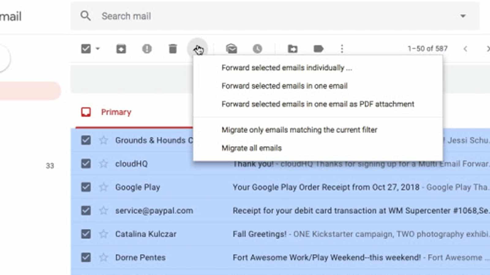 How email forwarding works in Gmail