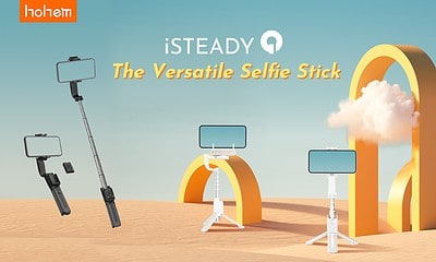 hohem isteady selfie stick banner