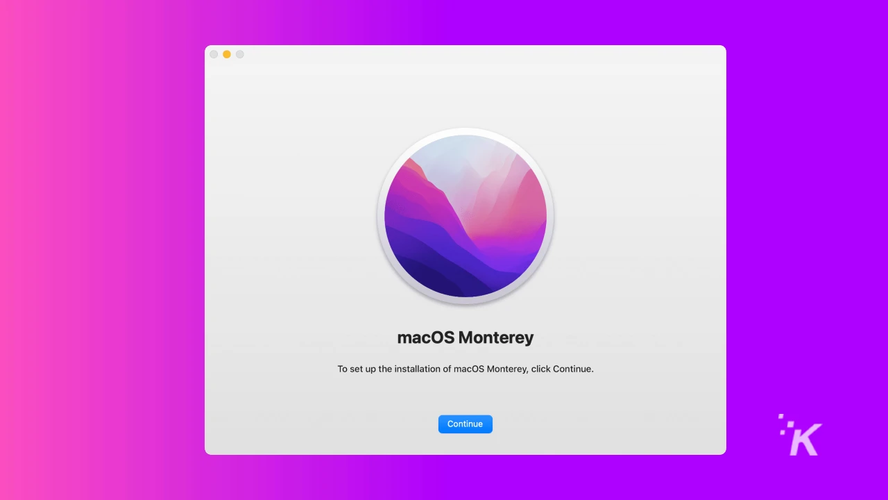 Macos monterey install