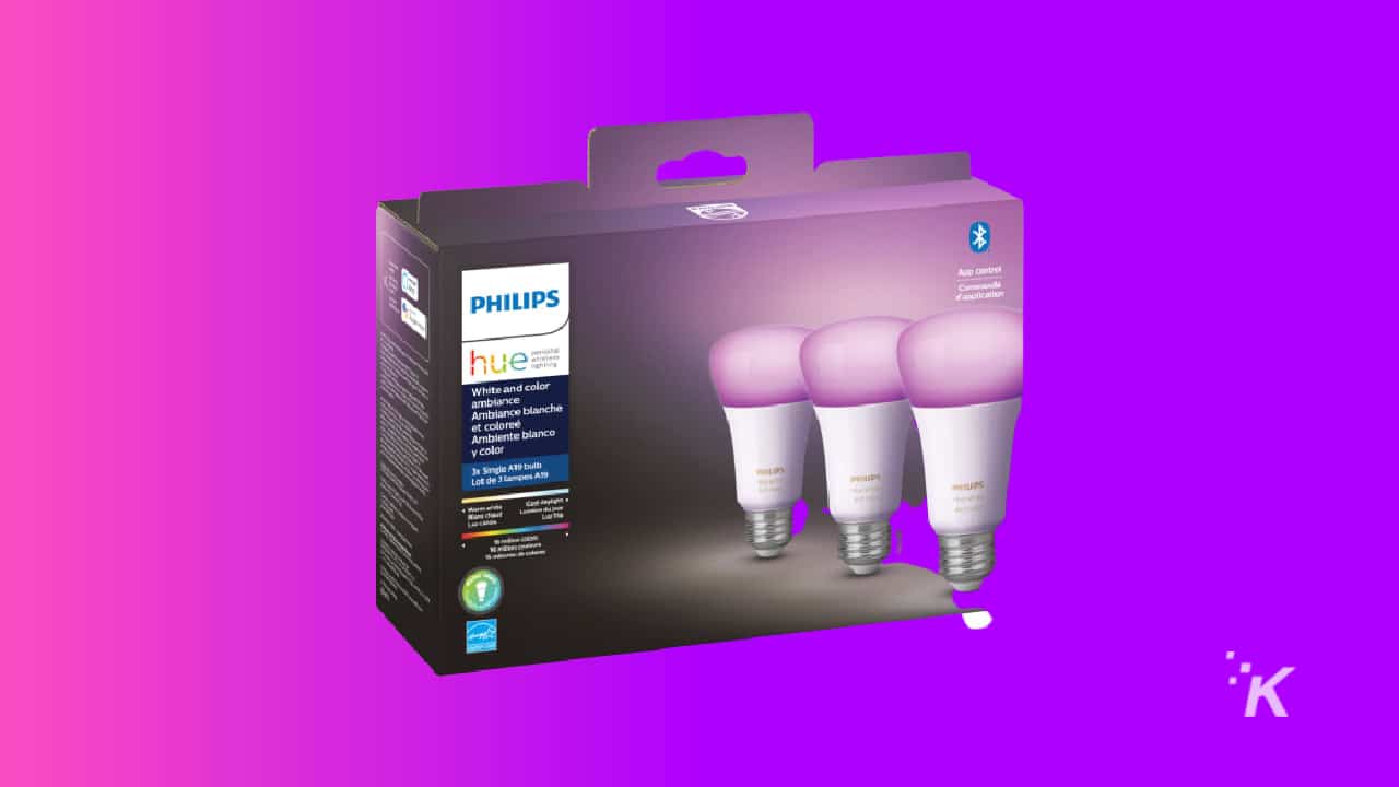 Grab a 3-pack of Philips Hue color-changing light bulbs for $99