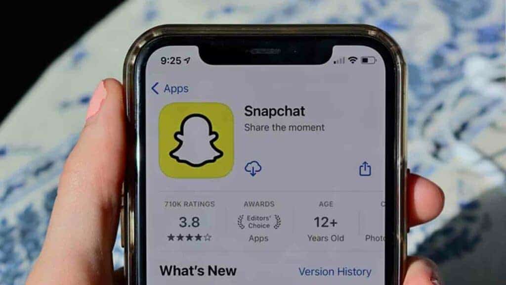 snapchat app on iphone