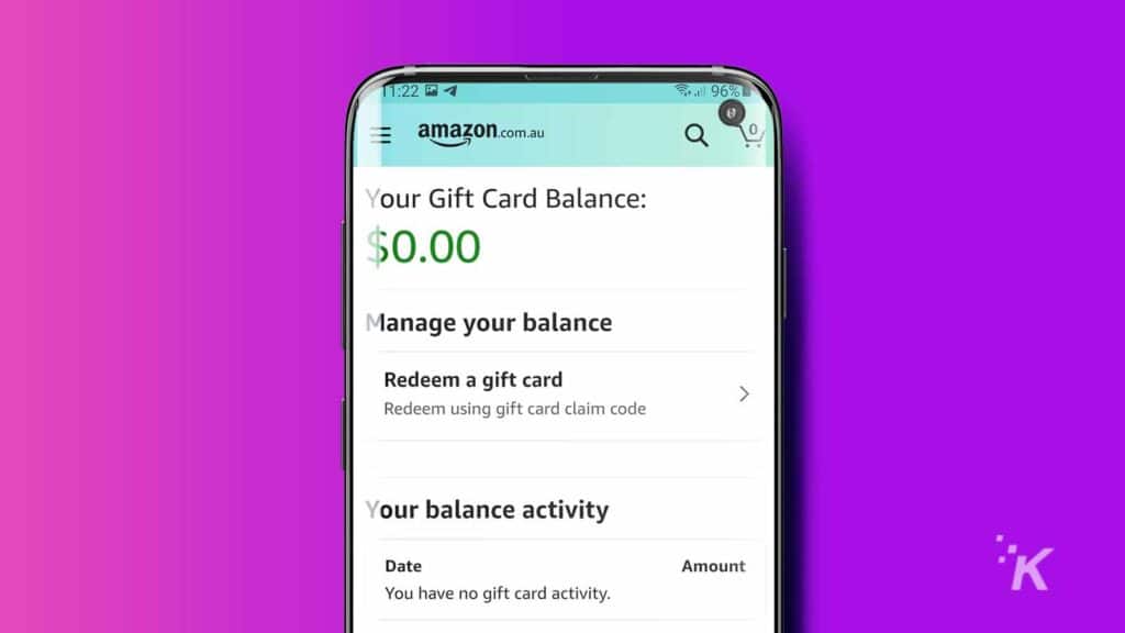 how to redeem amazon gift card through app