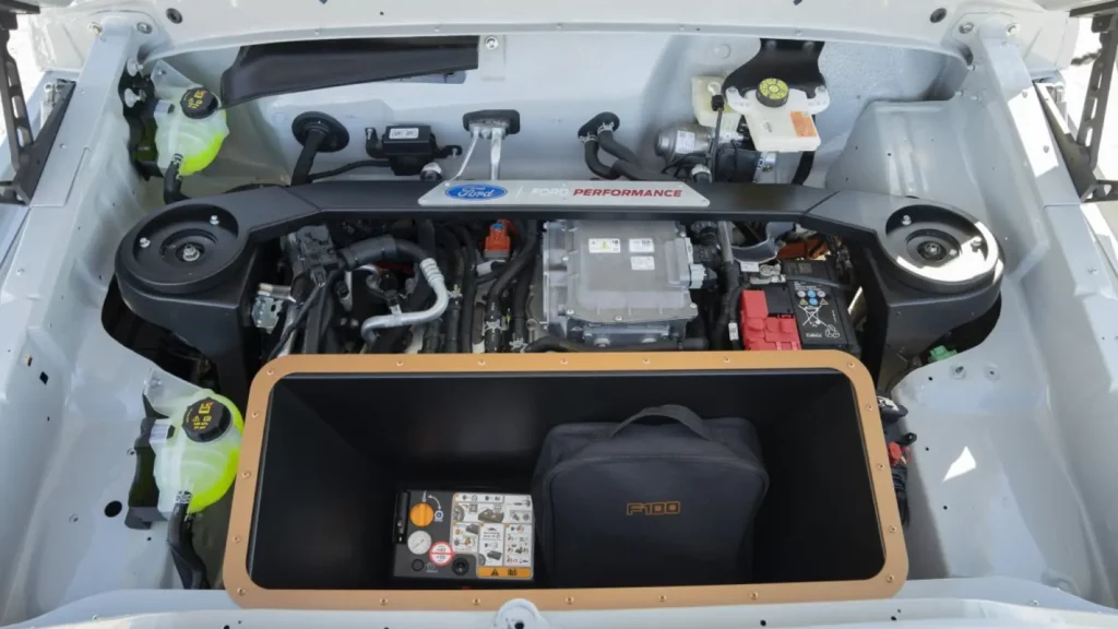 Ford f100 eluminator concept truck engine bay