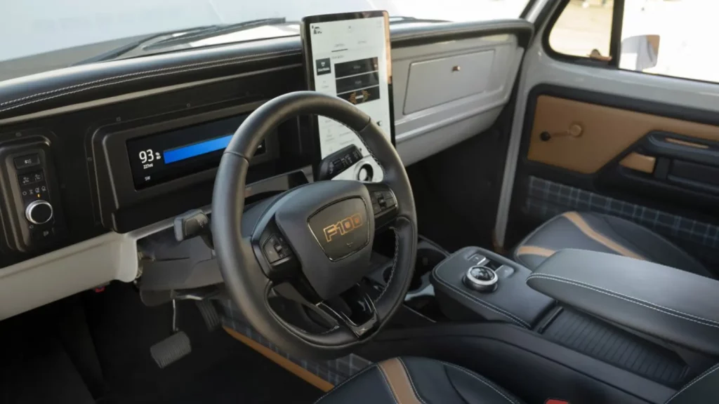 Ford f100 eluminator concept truck dashboard