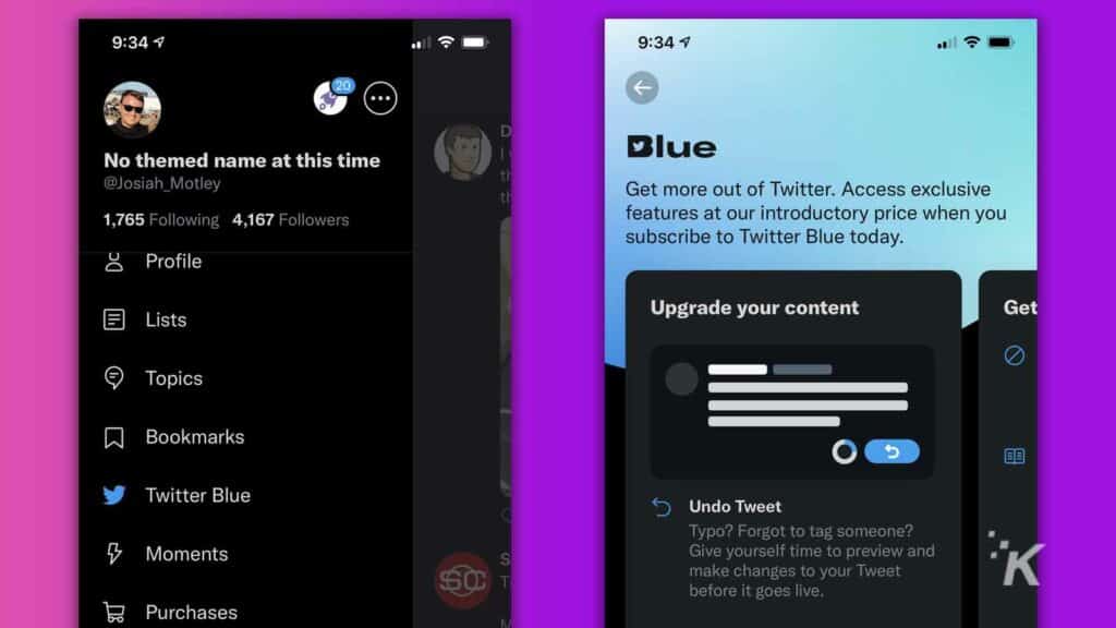 twitter blue ios app