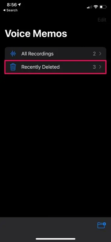voice memos ios