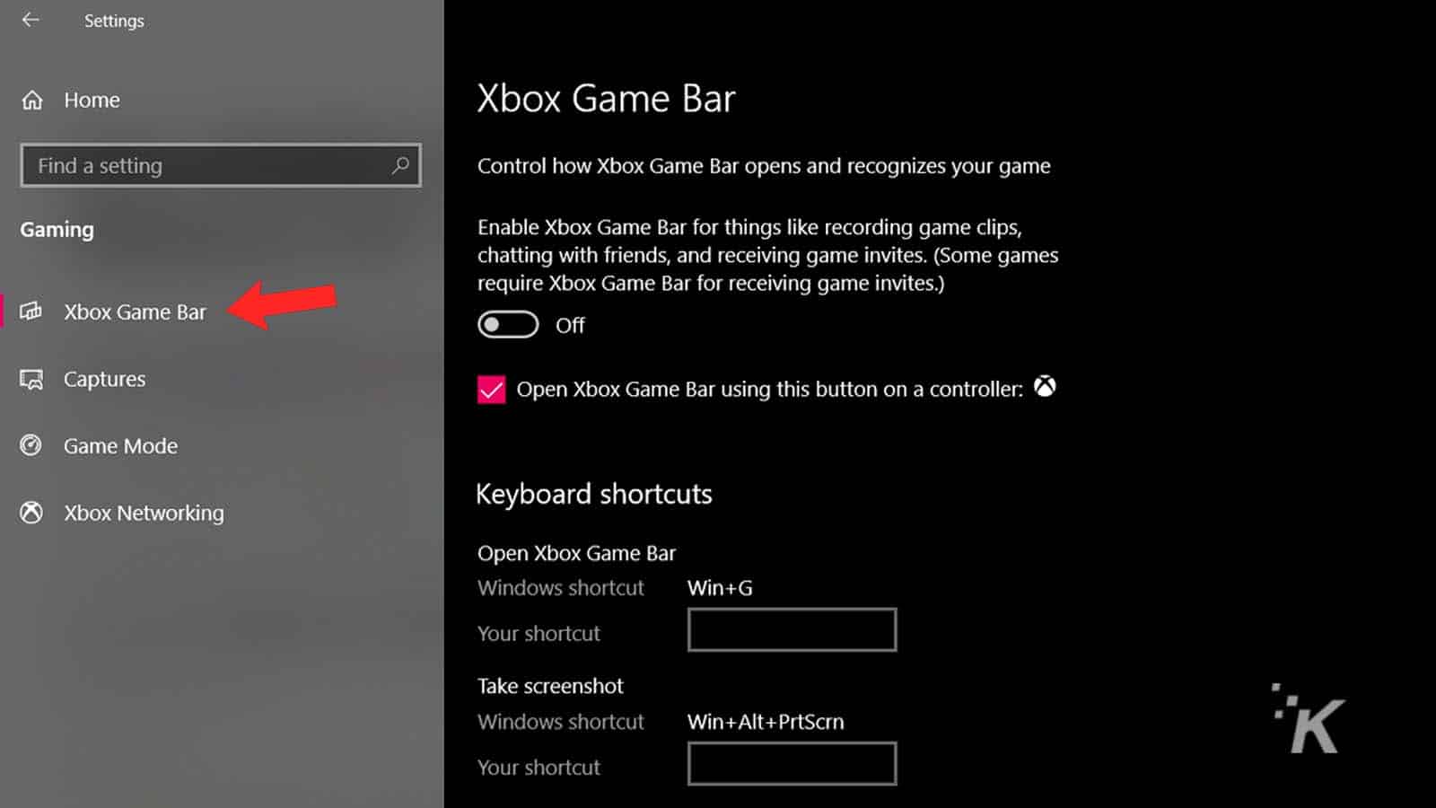 How to disable xbox game bar windows 10