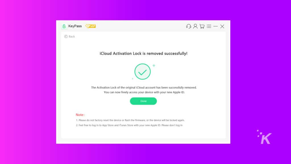 Removing iCloud Activation Lock 7