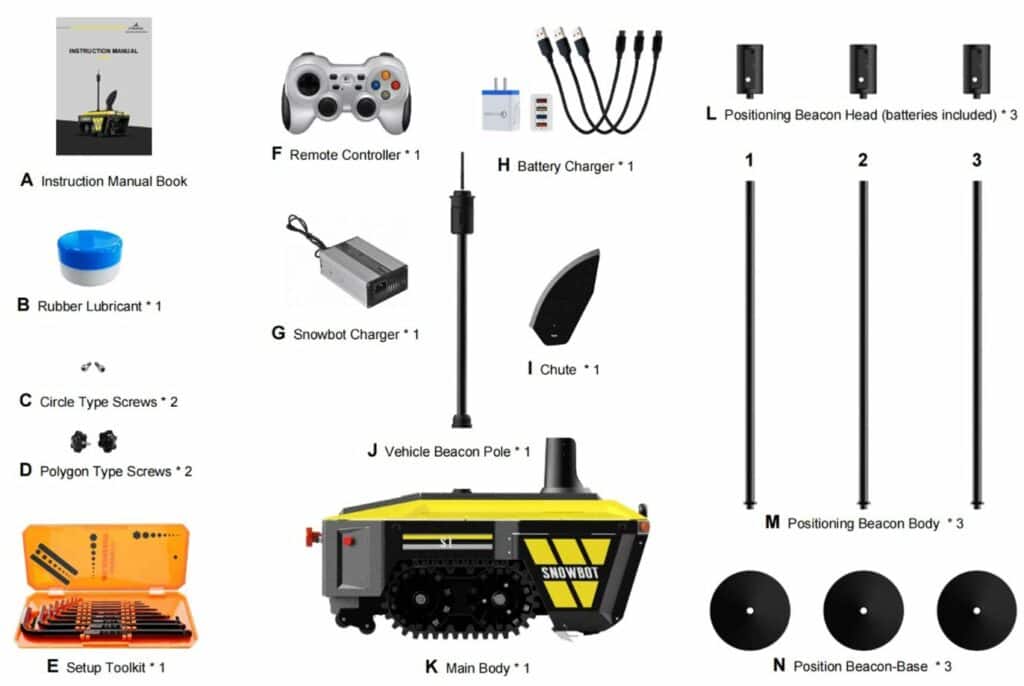 SnowBot S1 Package