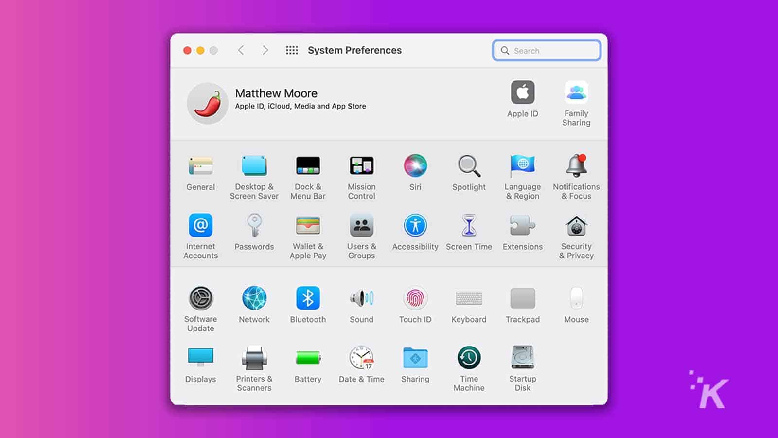 apple tv macos system preferences