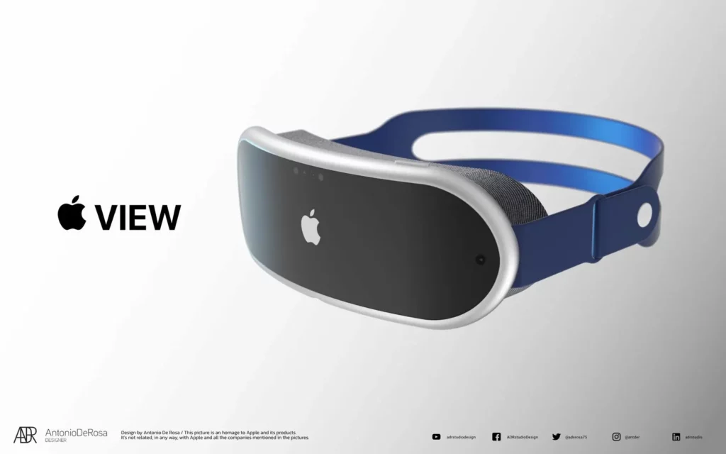 Apple view ar glasses concept render