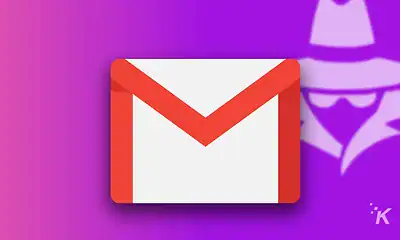 gmail logo with hacker