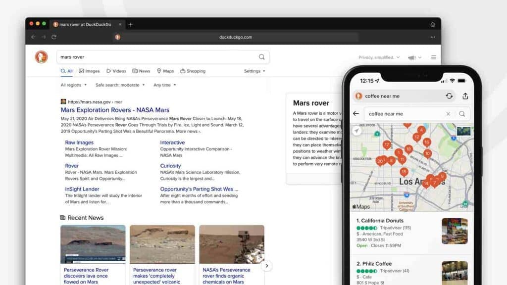 duckduckgo browser and app