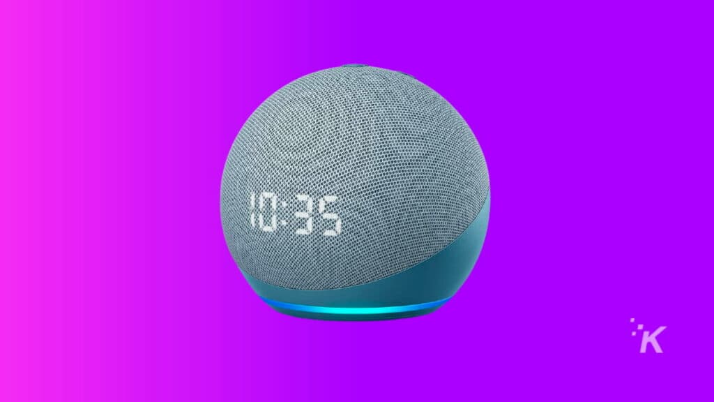 Echo dot with built in clock and alexa