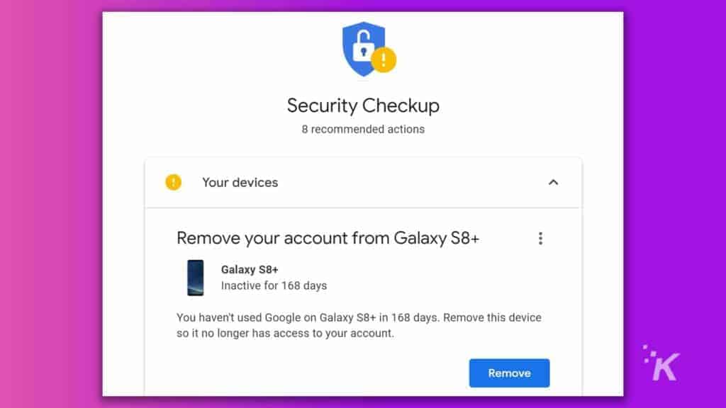 google security checkup