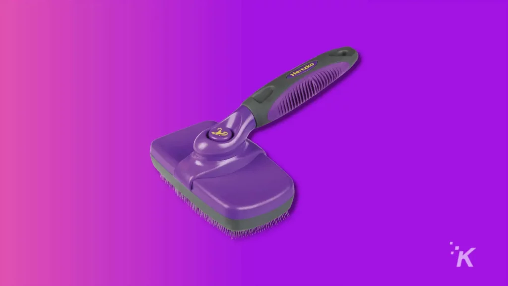 hertzko self-cleaning pet brush