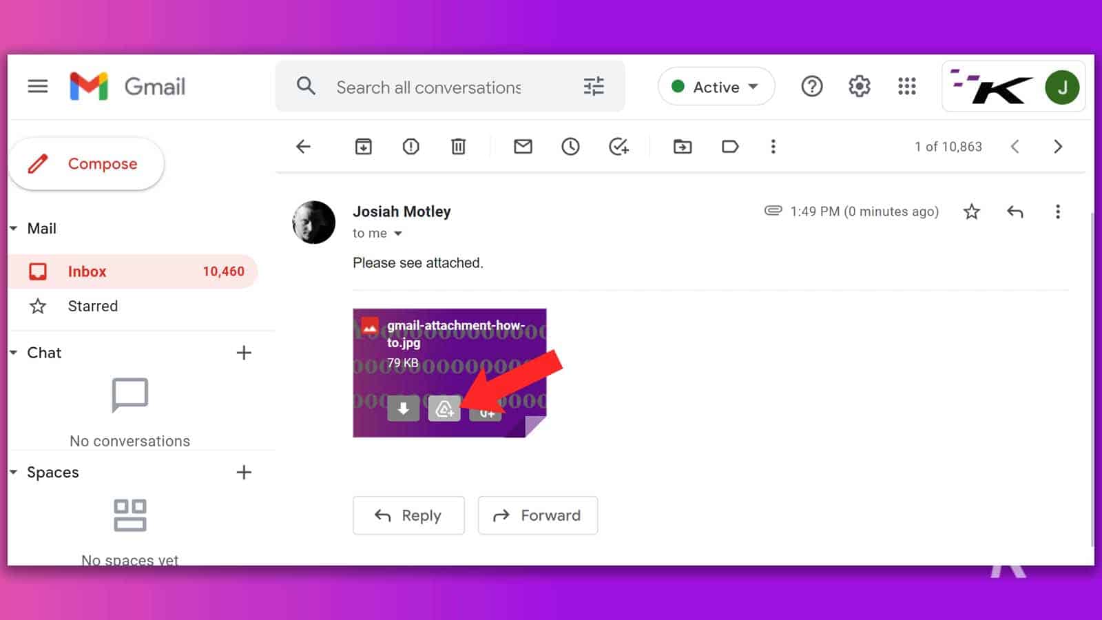 How to back up gmail attachments