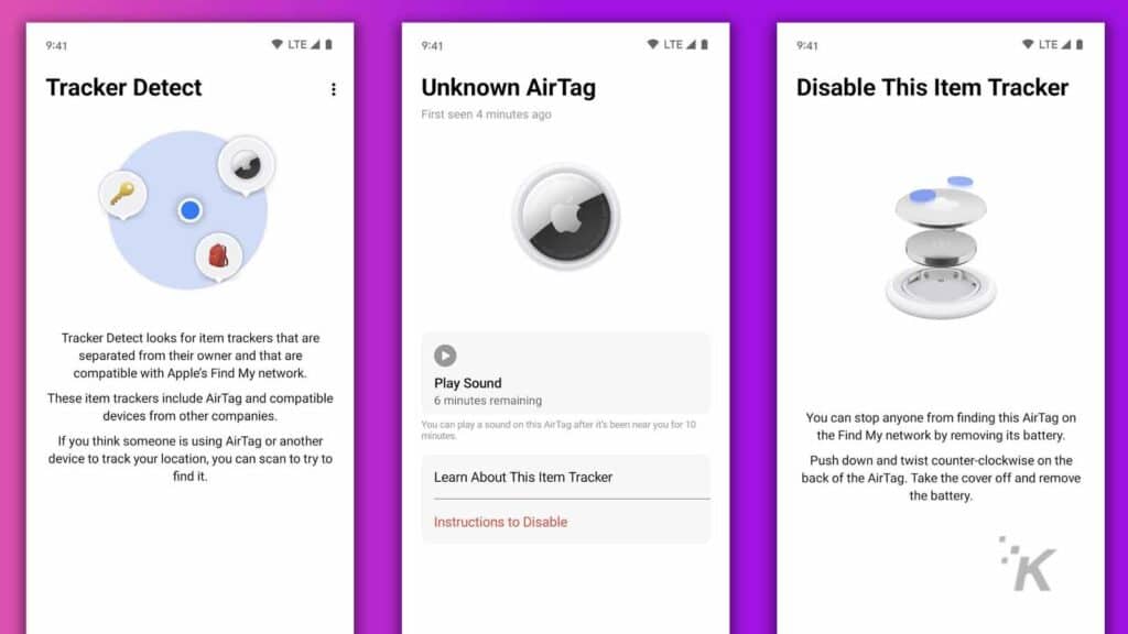 tracker detector for airtags on android