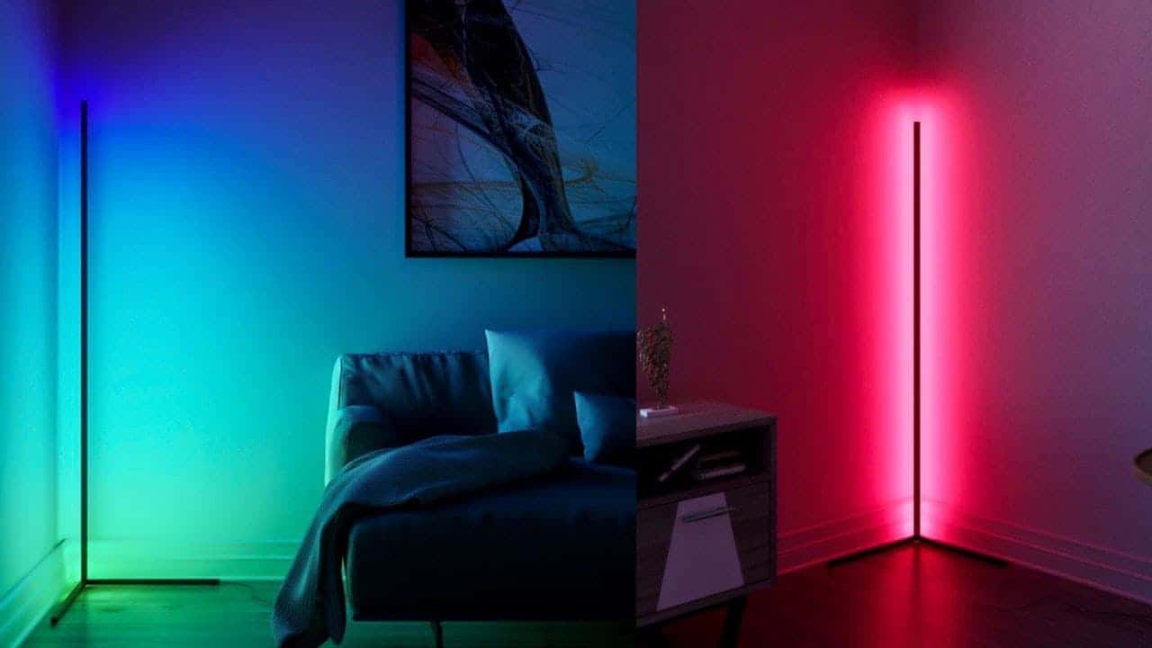 Led floor corner lamp