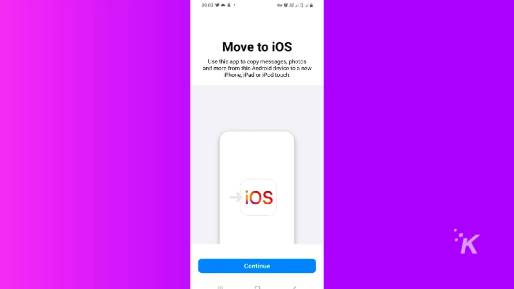 move to ios app