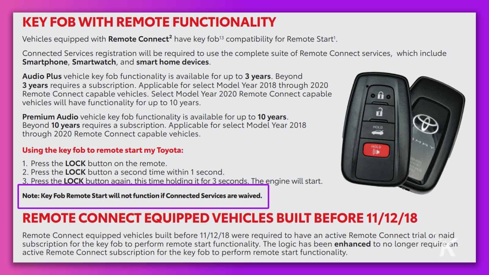 Функции toyota connected services