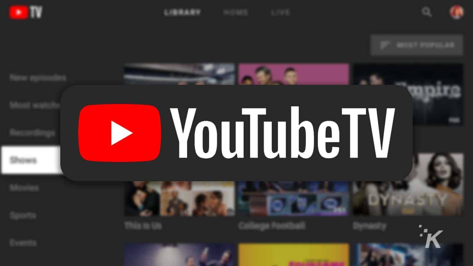 Youtube tv logo